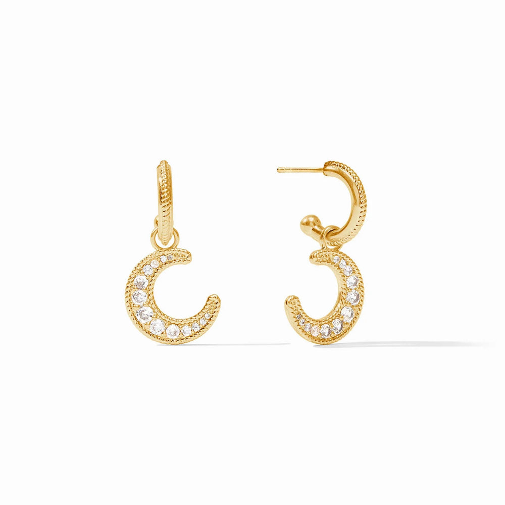 Julie Vos Luna 4-in-1 Multi - Function Charm Earrings for Pierced Ears