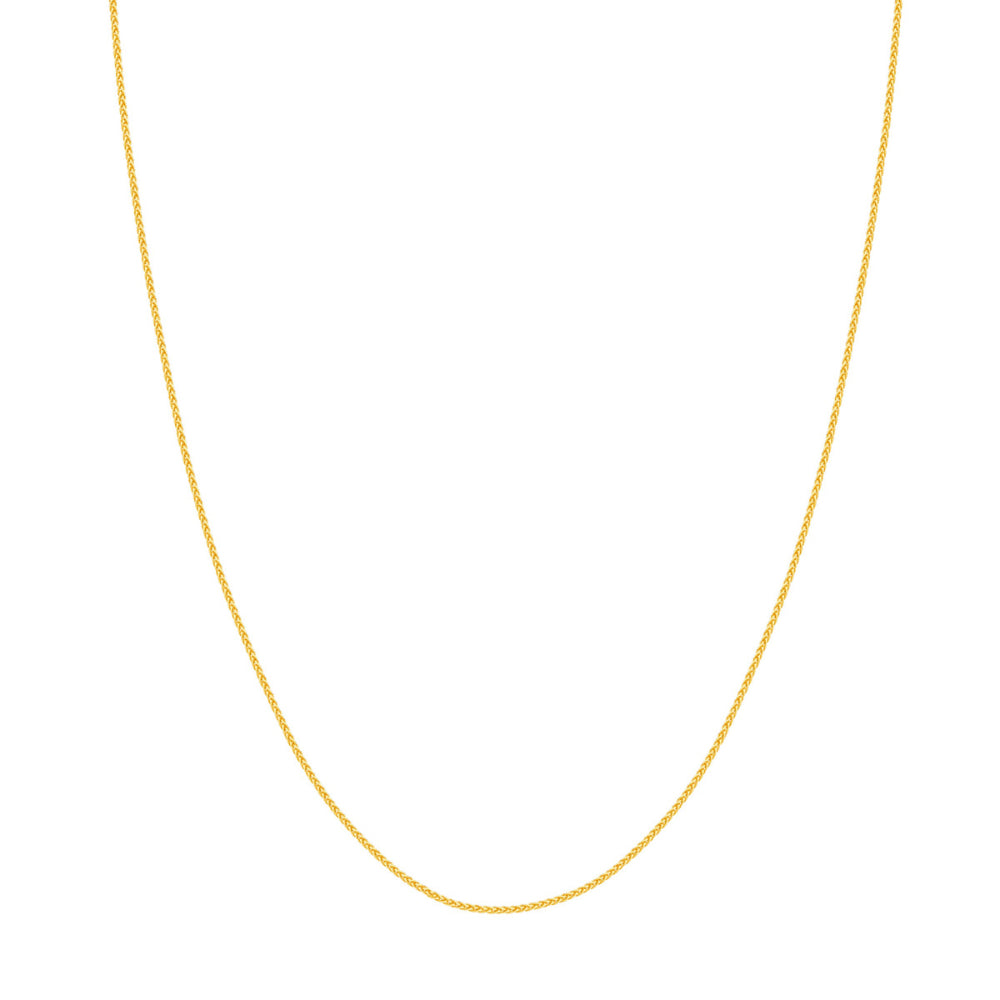 14k Gold 1.05mm Width Wheat Chain for Stunning Layering