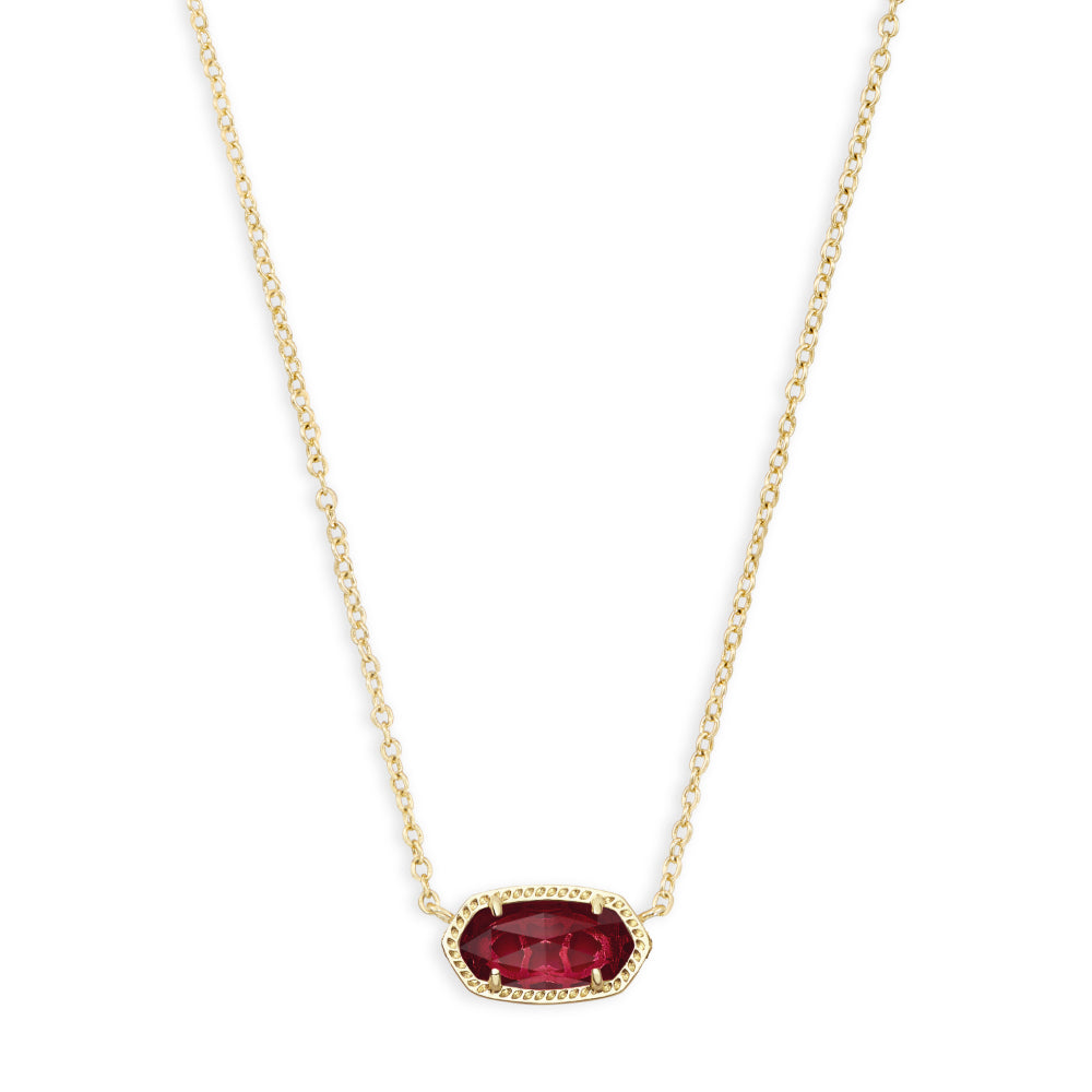 Kendra Scott Gold and Clear Berry Elisa Short Pendant Necklace - A Stunning Jewelry Piece
