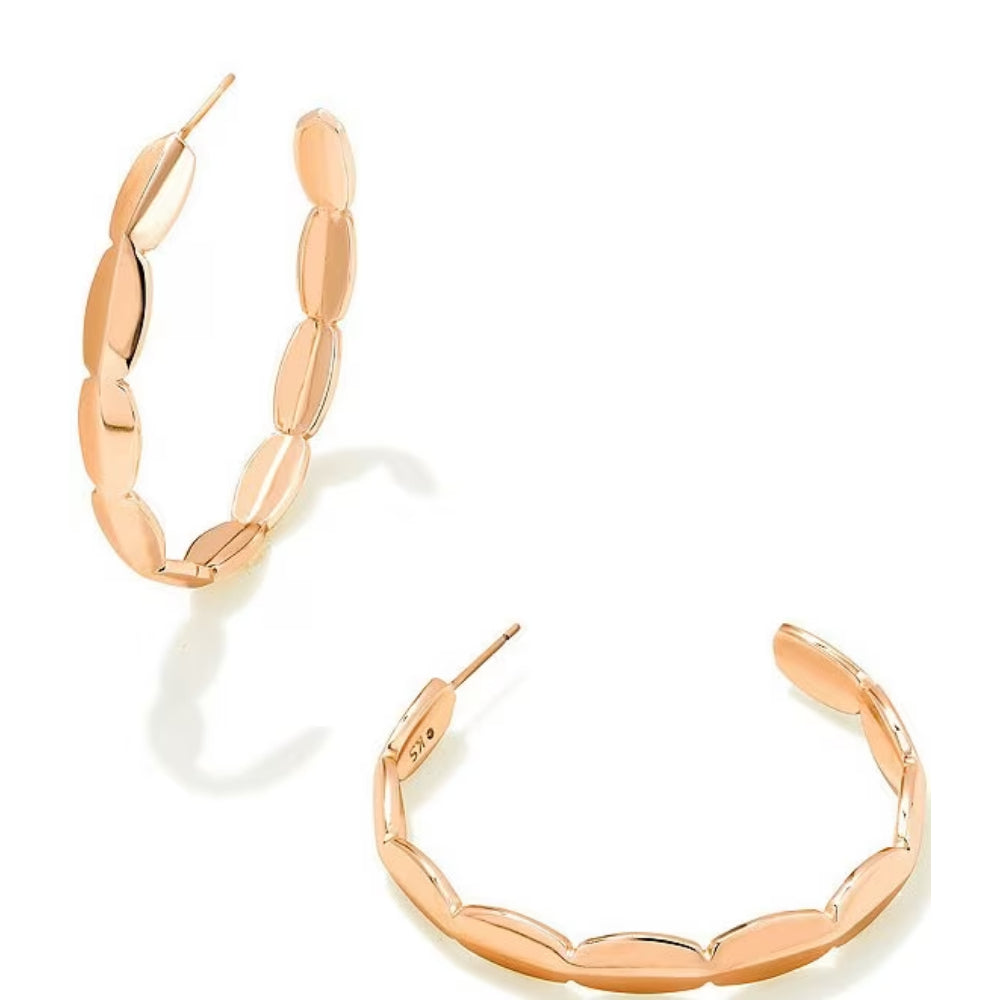 Kendra Scott Polished Metal Brooke Hoop Earrings for Daily Styling