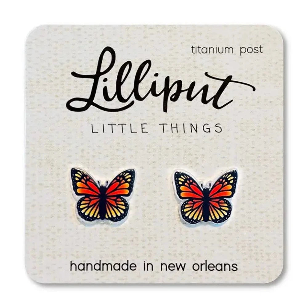 Adorable Lilliput Little Things Butterfly-shaped Earrings for Women