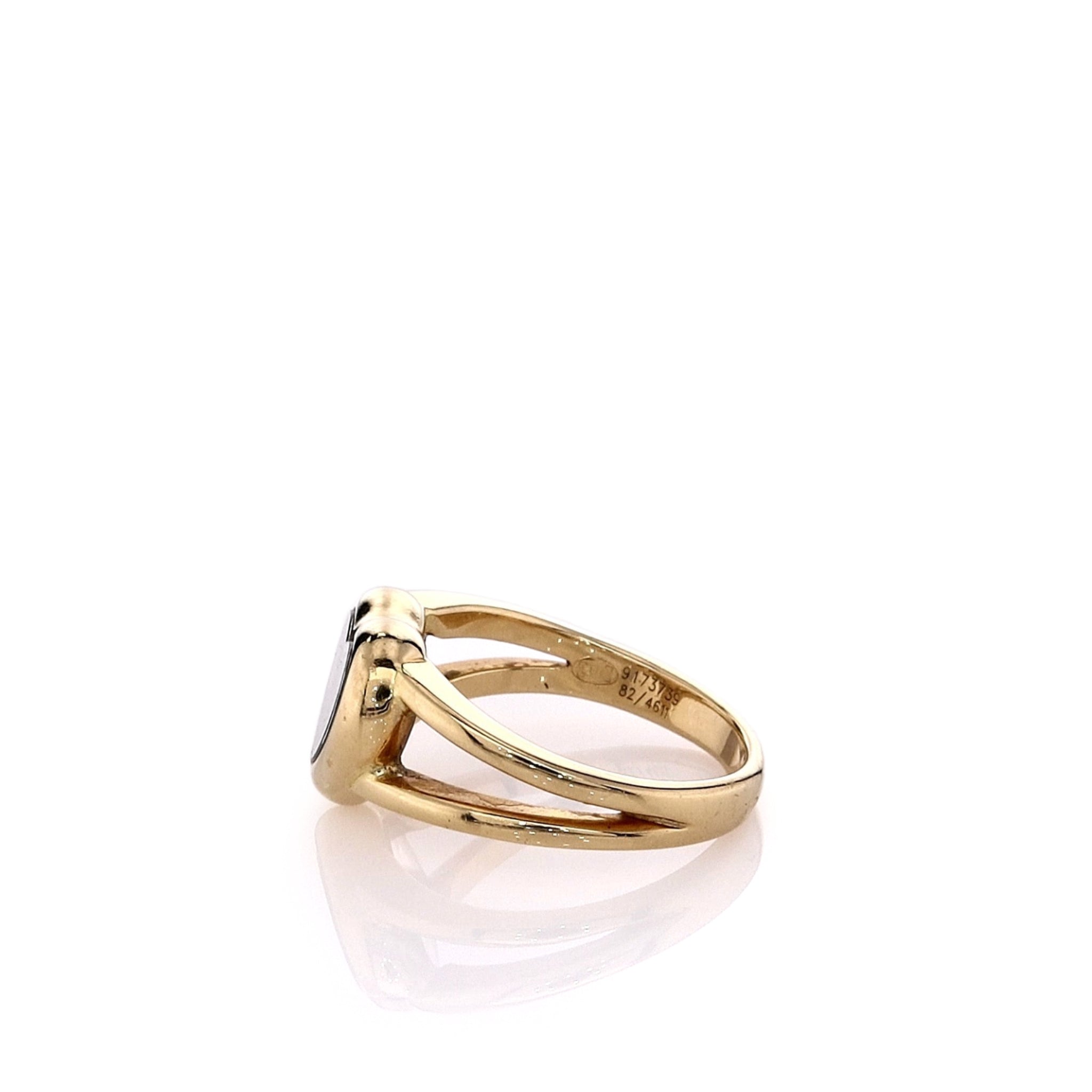 Chopard Estate 18k Yellow Gold Happy Heart Ring with Diamonds