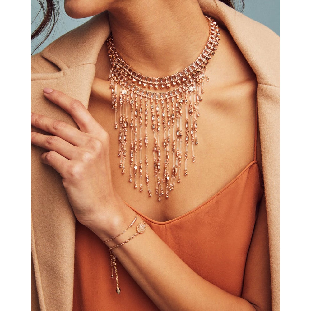 Kendra Scott Iridescent Drusy Elaina Adjustable Chain Bracelet for Everyday Sparkle