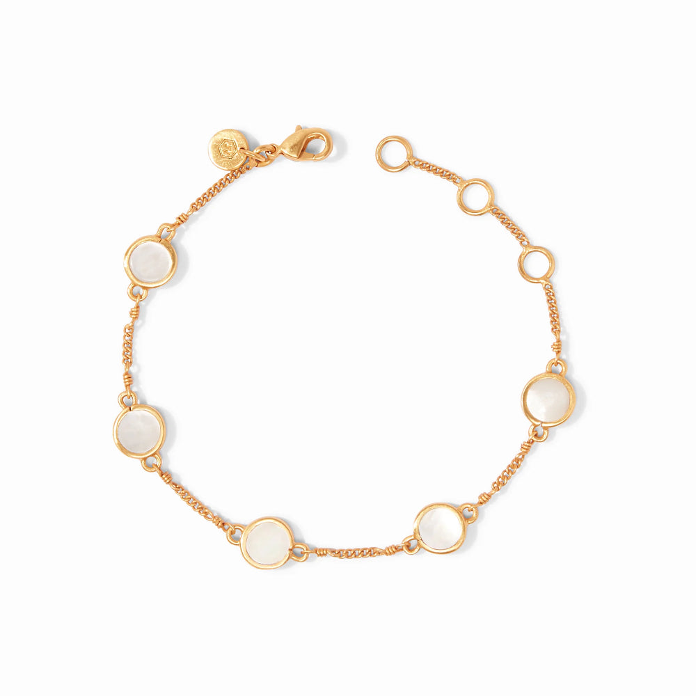 Julie Vos Delicate Valencia Gold Coin Adjustable Bracelet