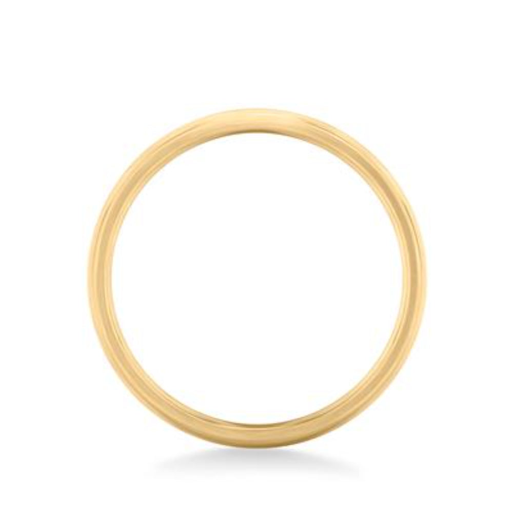 14k Gold European-Style Comfort Fit Brushed Finish Wedding Band with 4mm Width