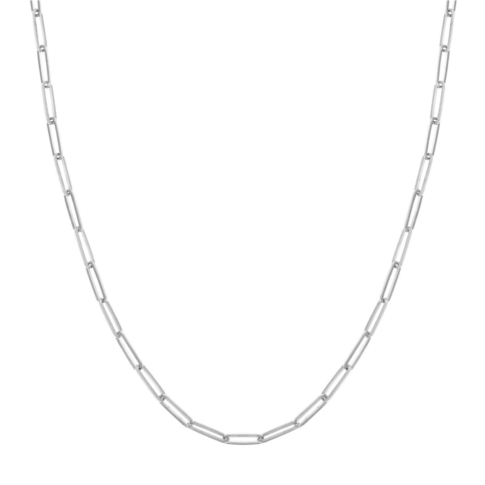 Stunning 14k Gold Designer Long Link Necklace Chain, 20 Inches