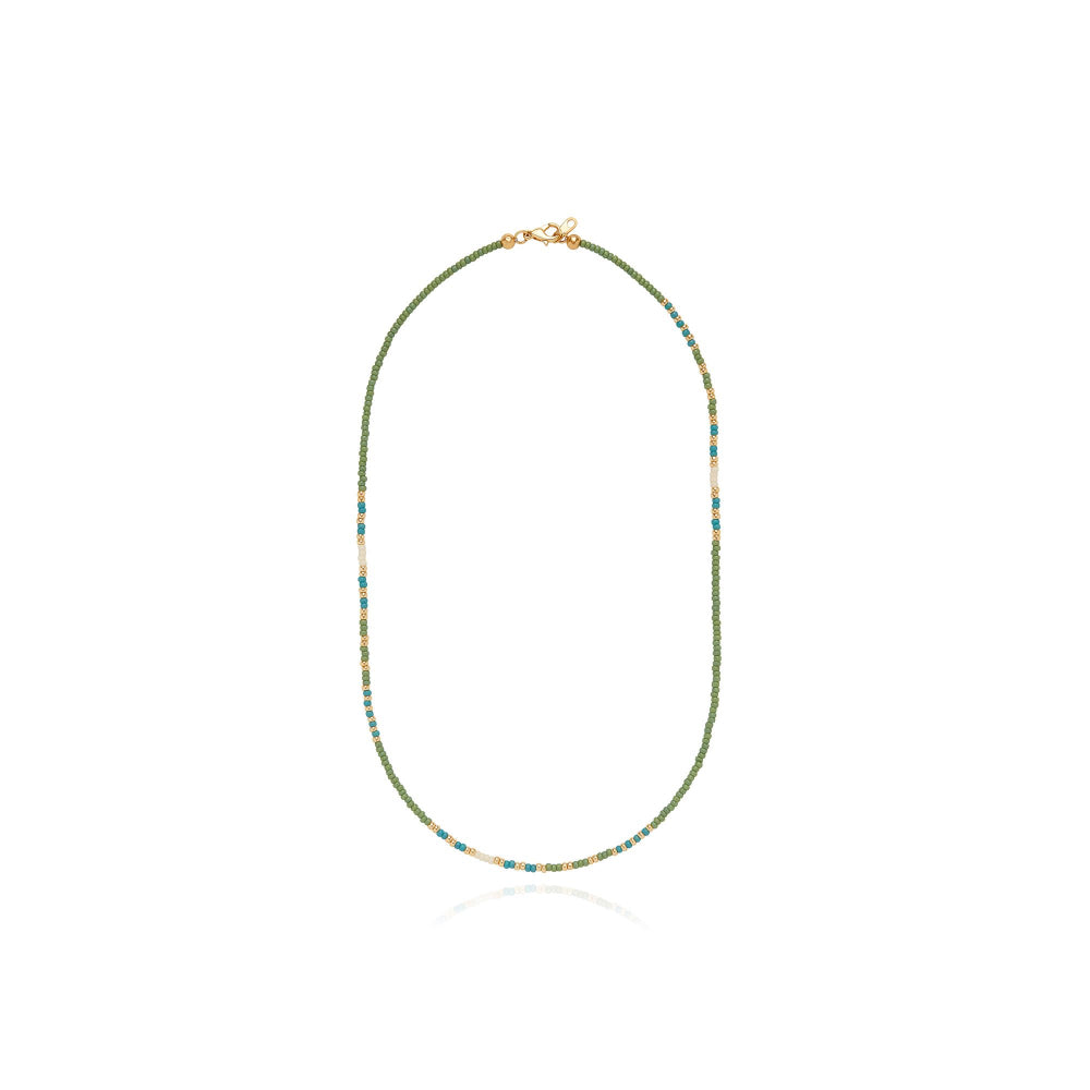 Anna Beck Handmade Simba Mixed Bead Necklace from Zimbabwe
