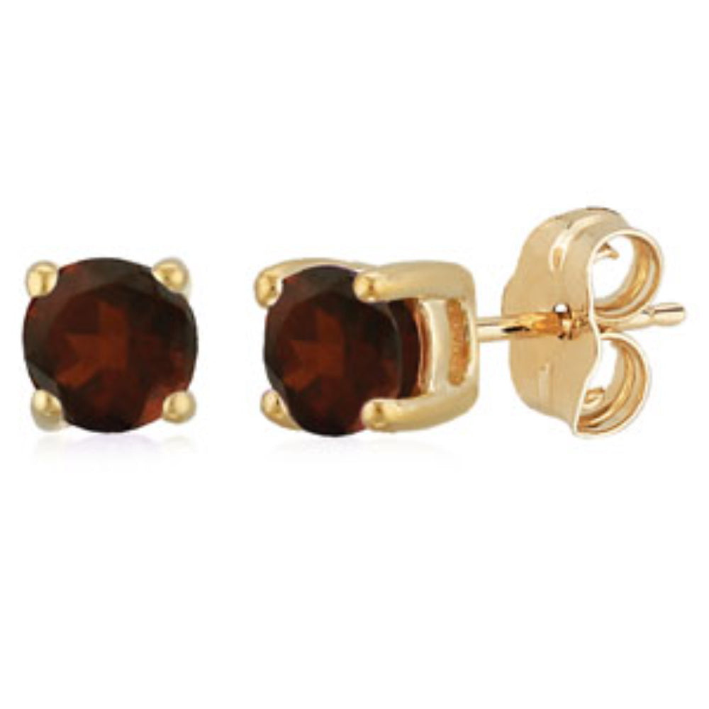 Luxurious 14k Gold Gemstone Stud Earrings for Modern Sophisticates