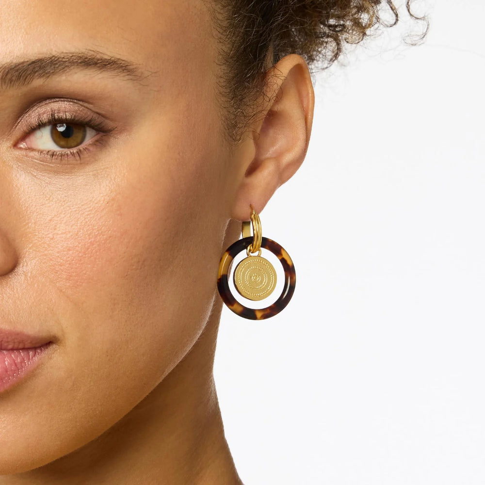 Julie Vos Madison Versatile 6-in-1 Fashion Charm Earrings for Women