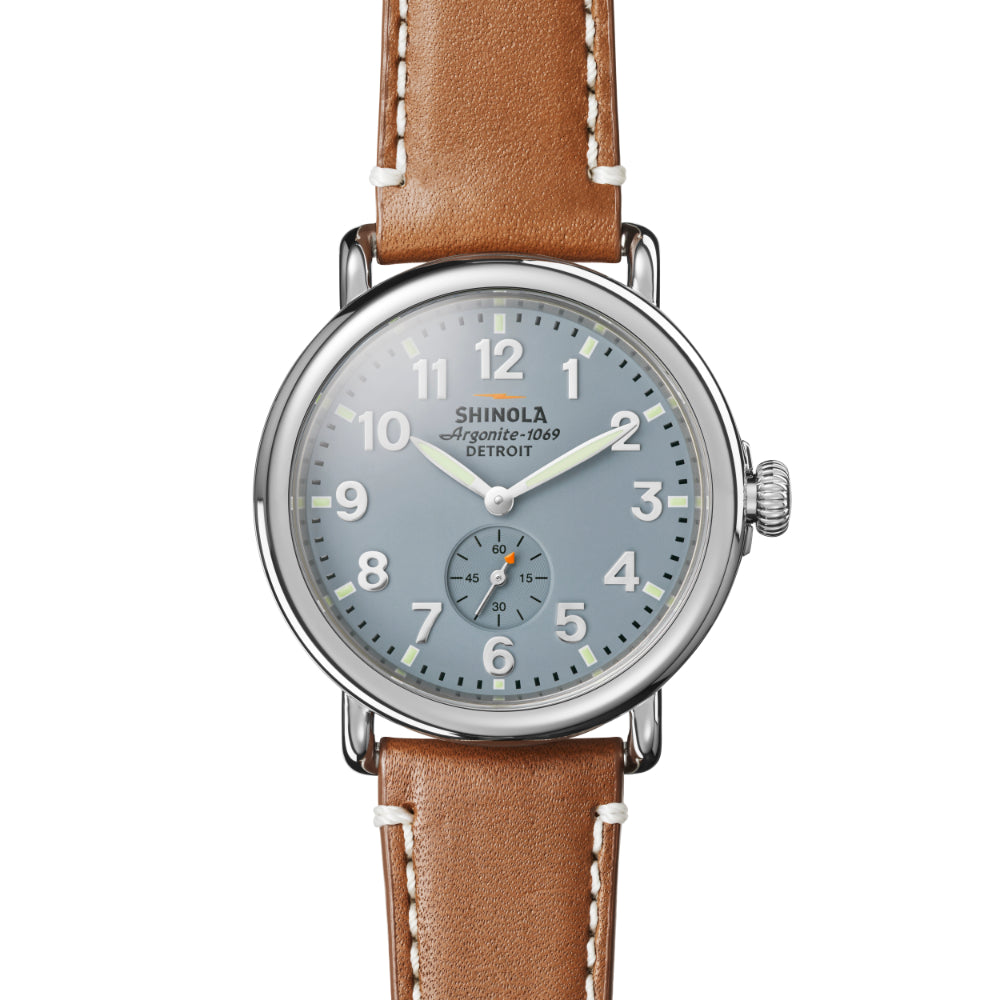 Shinola Men's 41mm Runwell Watch in Slate Gray Shade