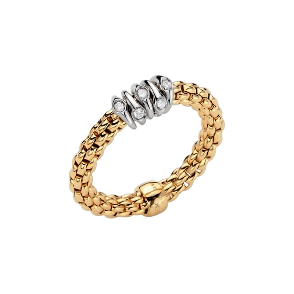 Fope Prima Collection 18k Gold Flex'it Diamond Ring - A Stunning Jewelry Piece