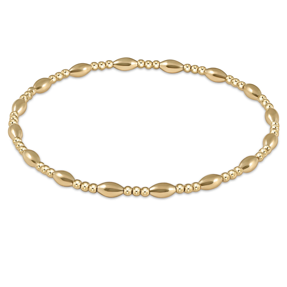 enewton 6.25-Inch Harmony Sincerity Pattern Gold-Filled 2mm Bead Bracelet - A Timeless Jewelry Piece
