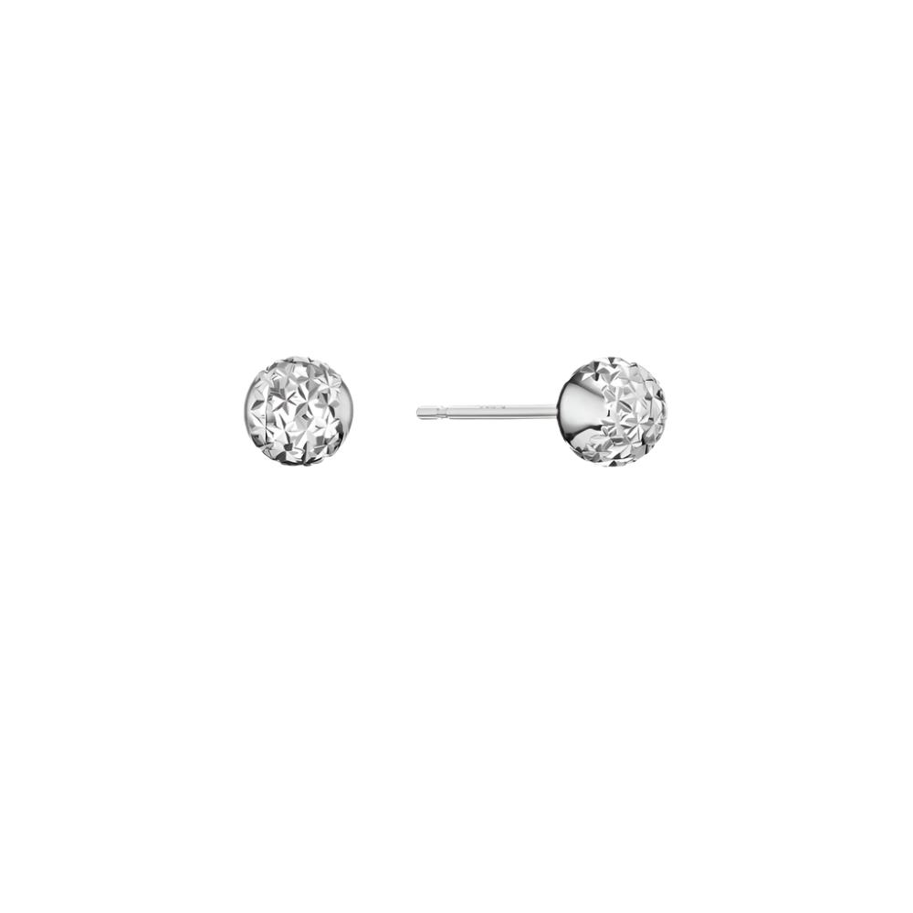 Exquisite Platinum-Crafted Born Lunar Stud Earrings for a Timeless Look
