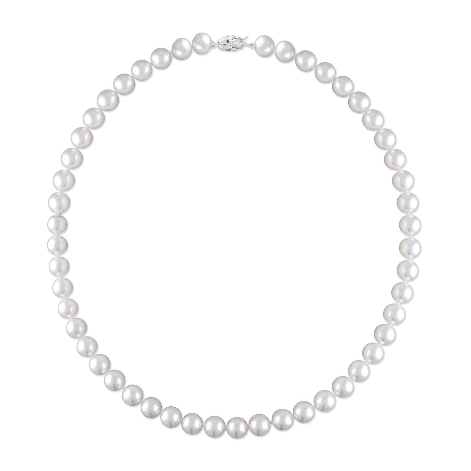 Exquisite 18-Inch A Quality Tara Akoya Cultured Pearl Necklace with 14K White Gold Clasp