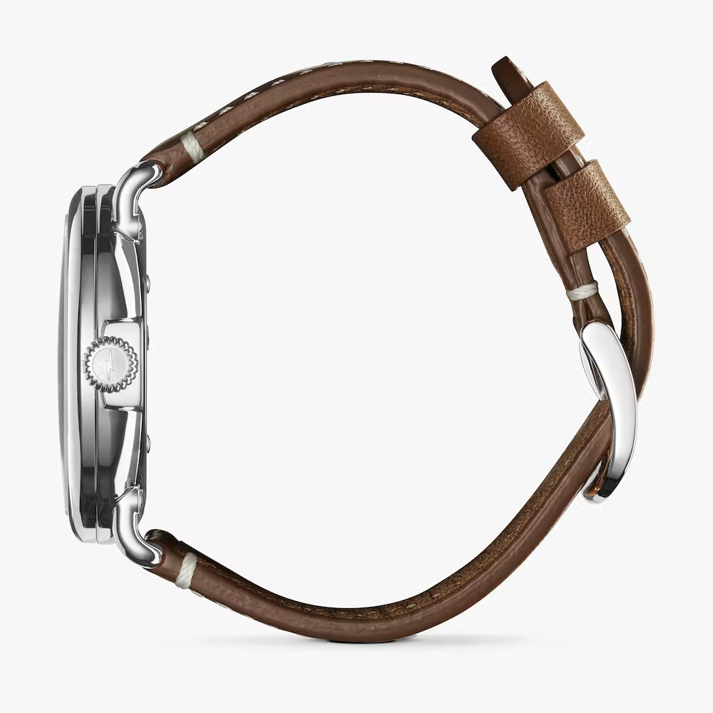 Shinola Runwell 41mm Men's Classic Cream and Dark Brown Quartz Watch