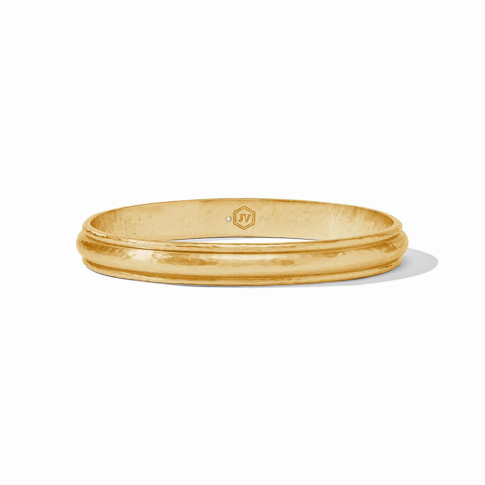 Julie Vos Cirque Style 24k Gold Plated Undulating Bangle Bracelet