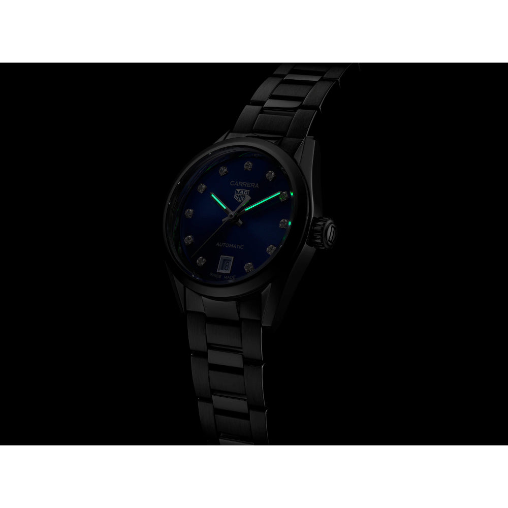 Tag Heuer 29mm Automatic Carrera Watch with Stunning Blue Dial