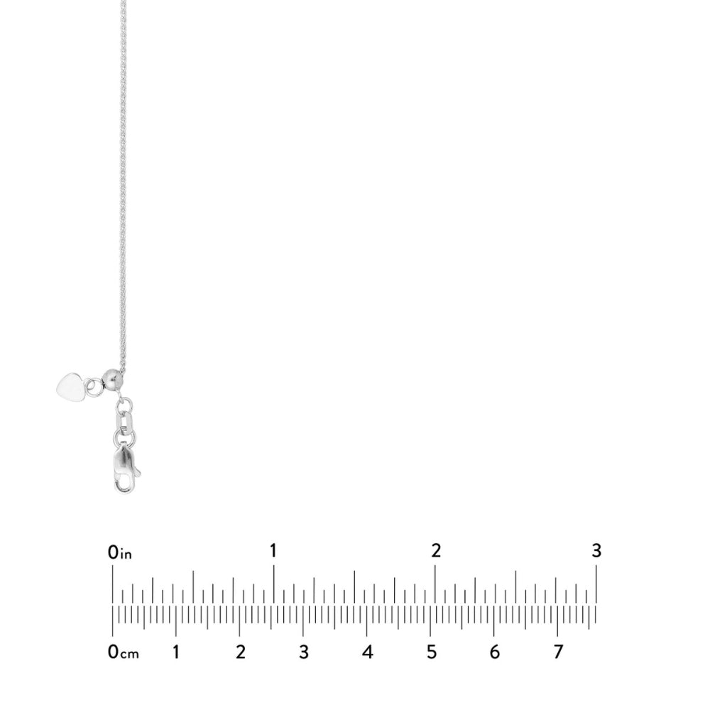 Adjustable Length 14k Gold Wheat Chain Necklace
