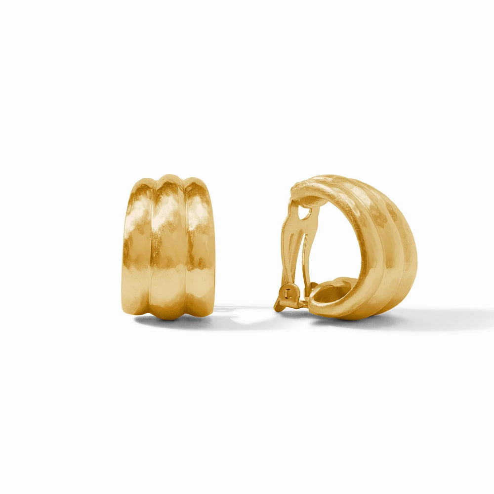 Julie Vos Cirque Stylish Clip-On Hoop Earrings for Fashion Lovers