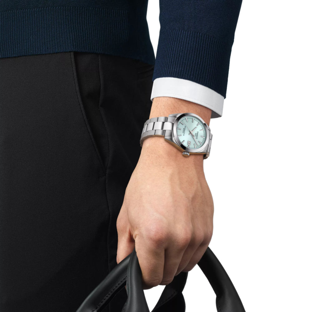Tissot 40mm Gentleman Automatic Watch with Powermatic 80 Silicium Movement