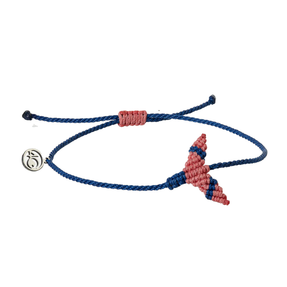 4Ocean Handmade Macrame Whale Tail Design Anklet for Beach Lovers