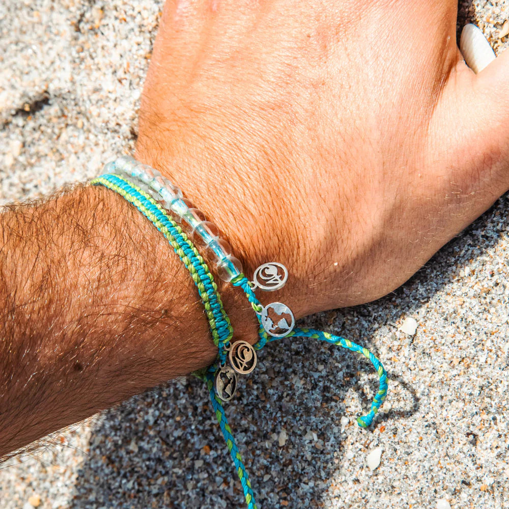 4Ocean Exclusive Limited Edition Earth Day Braided Wrist Bracelet for April 2024
