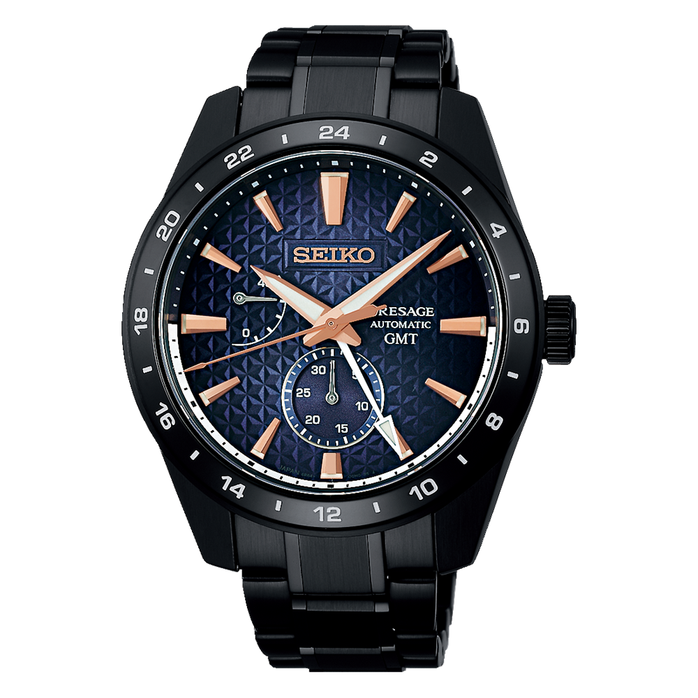 Seiko Presage Sharp-Edged Series Limited Edition Automatic GMT Watch