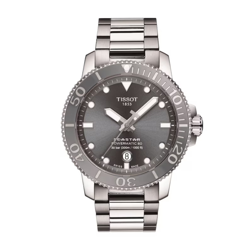 Tissot Seastar 1000 Powermatic 80 Automatic Men's Watch with 43mm Case