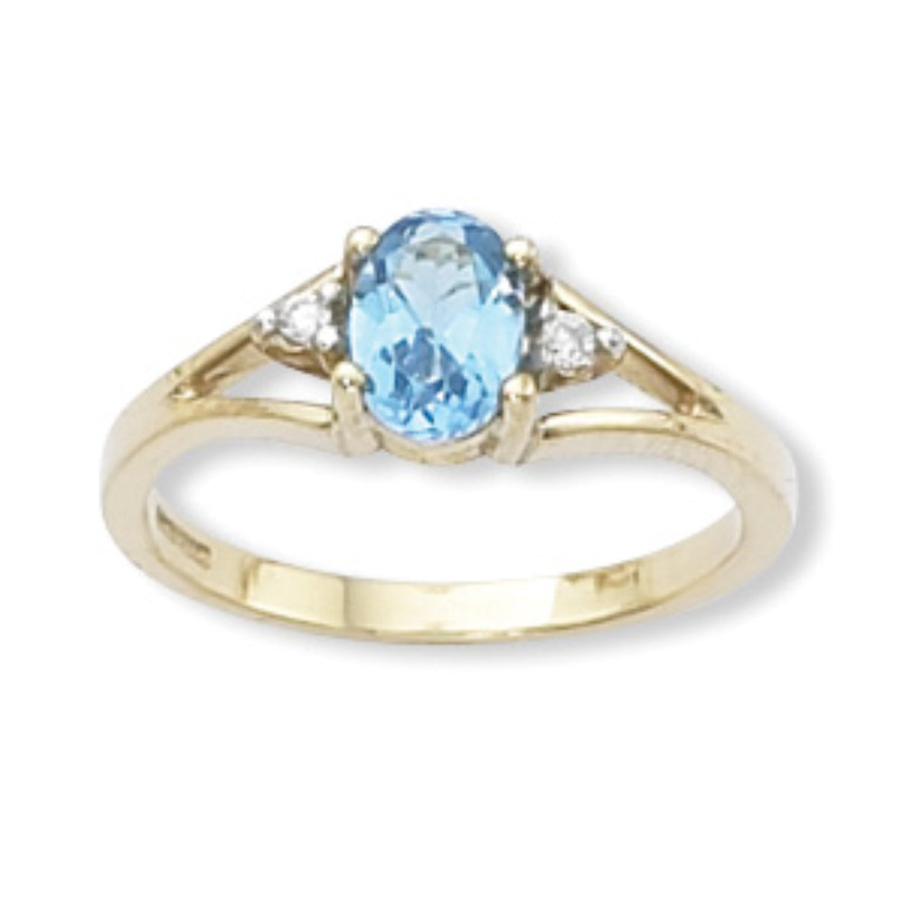 Exquisite 14K Gold Ring Embellished with Semi-Precious Gemstones and Diamonds