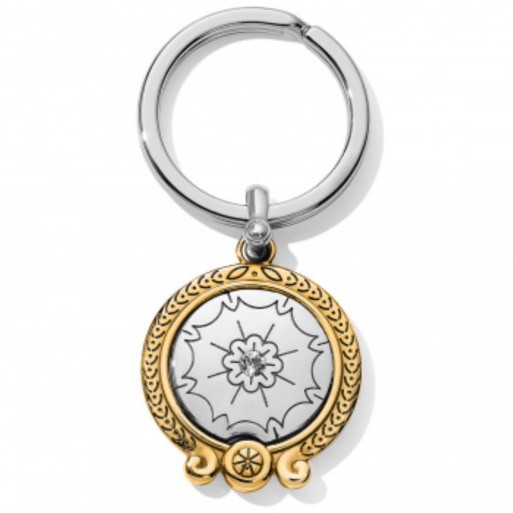 Brighton Olympia Medaille Keychain Fob with Pegasus Design