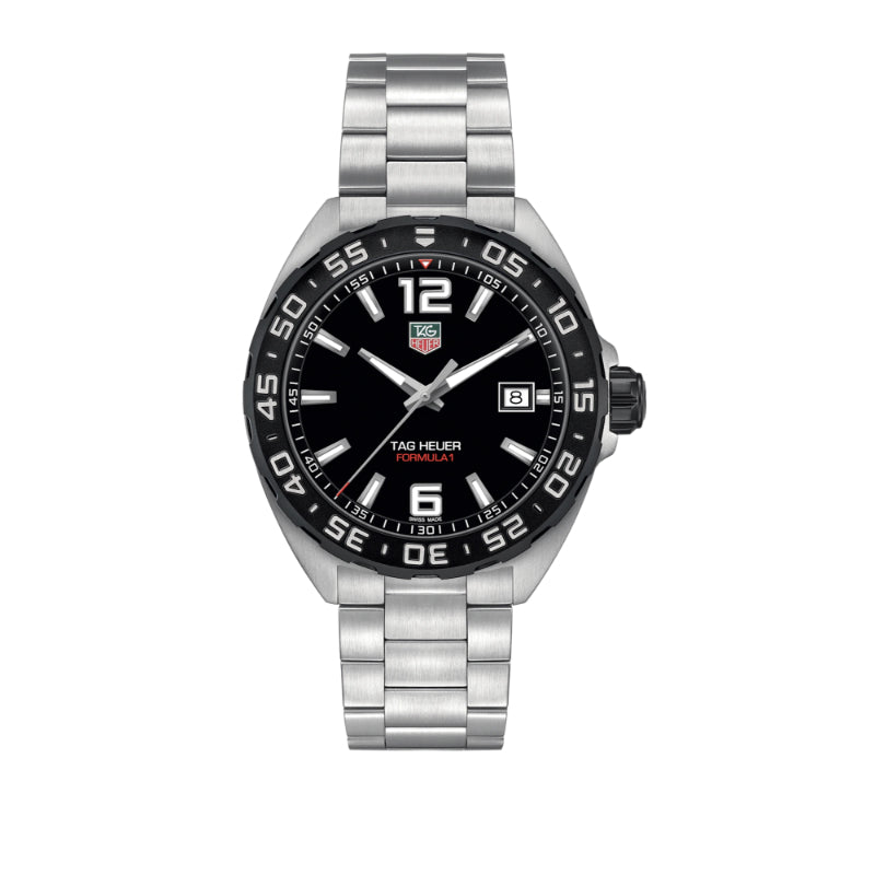 Tag Heuer Formula 1 41mm Quartz Motorsport Watch - Black Steel Design