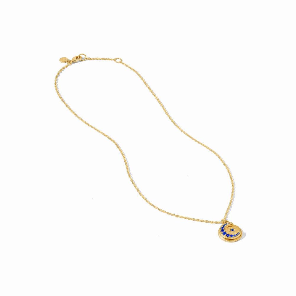 Julie Vos Delicate Luna Charm Necklace for Women