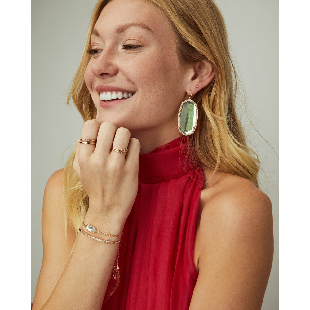 Kendra Scott Light Blue Illusion Elaina Adjustable Chain Bracelet