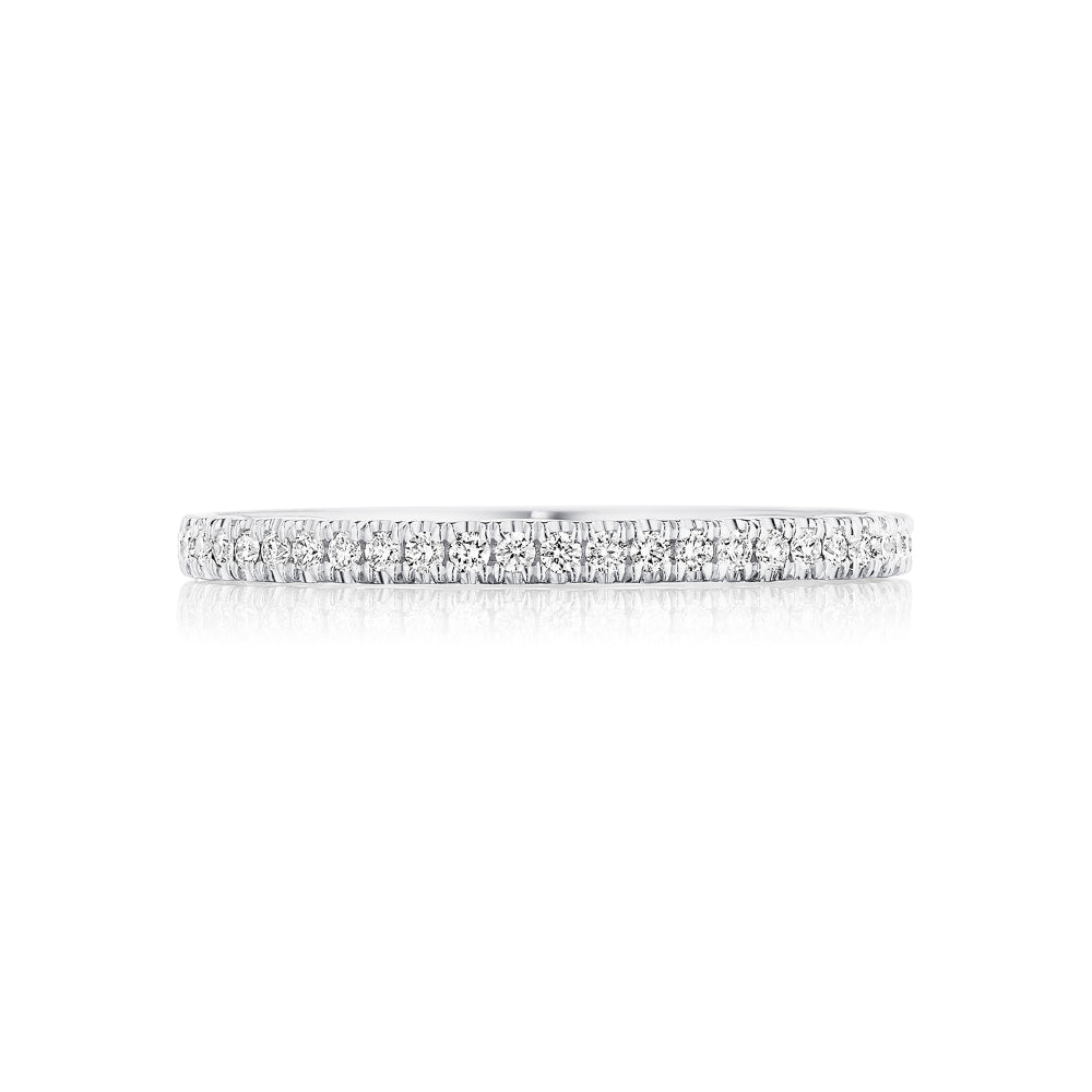 Tacori Coastal Crescent French Pave Style Diamond Ring for Wedding Band Use