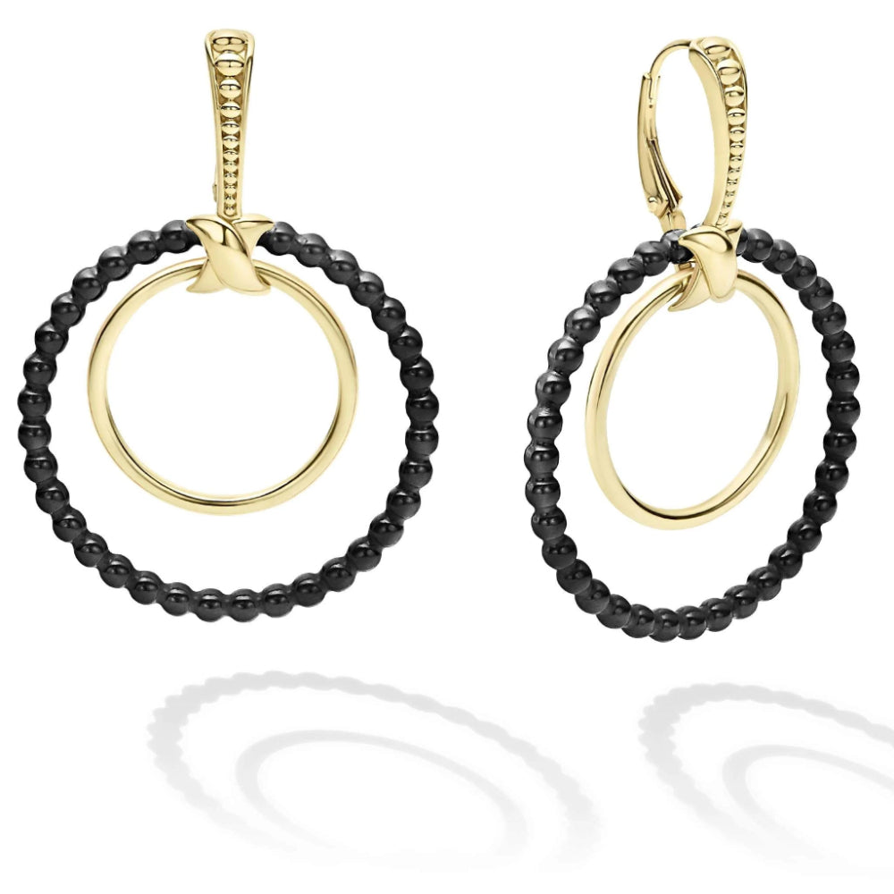 18k Lagos Meridian Interchangeable Double Circle Earring Set