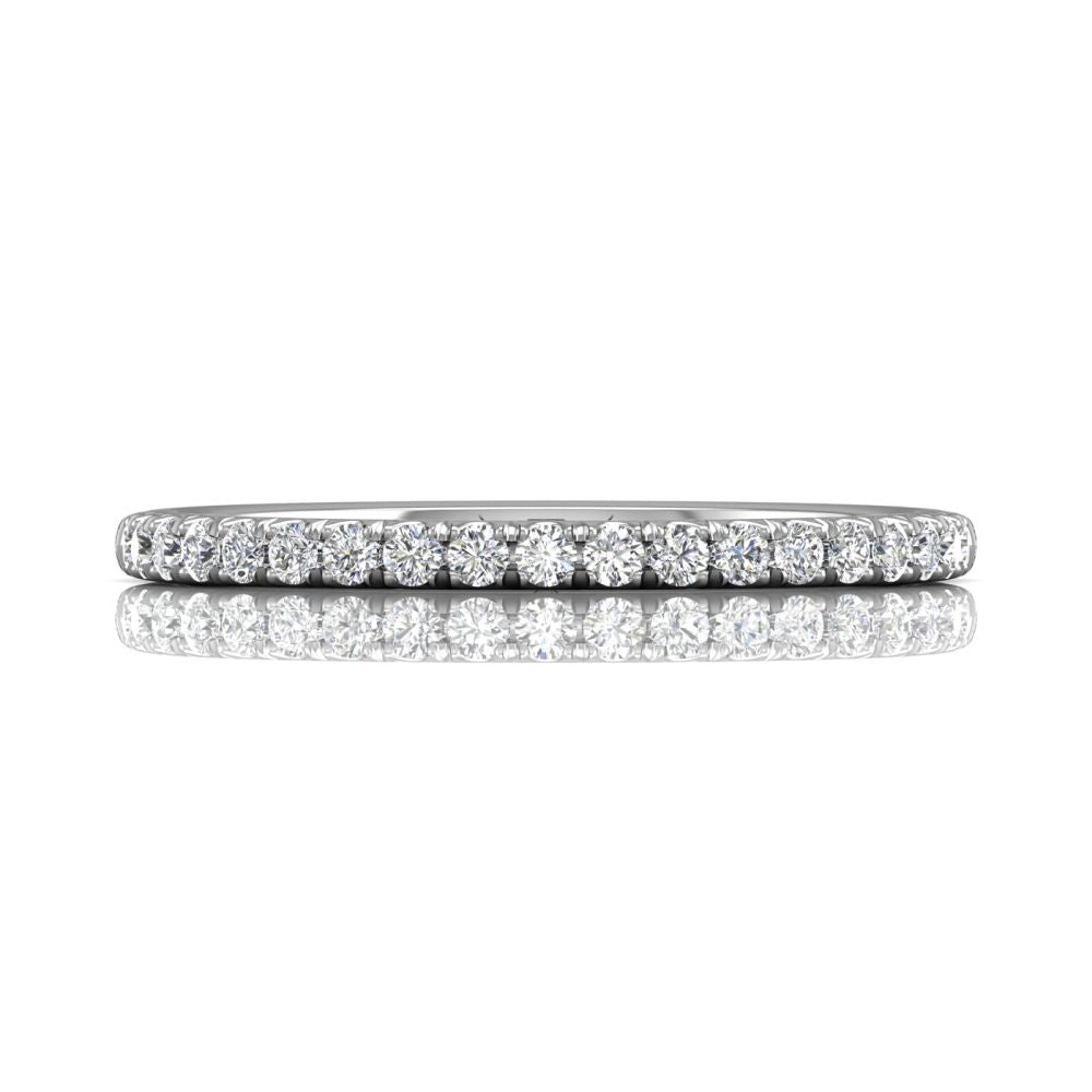 14k Gold Martin Flyer Micropave FlyerFit Band for Wedding Stacking