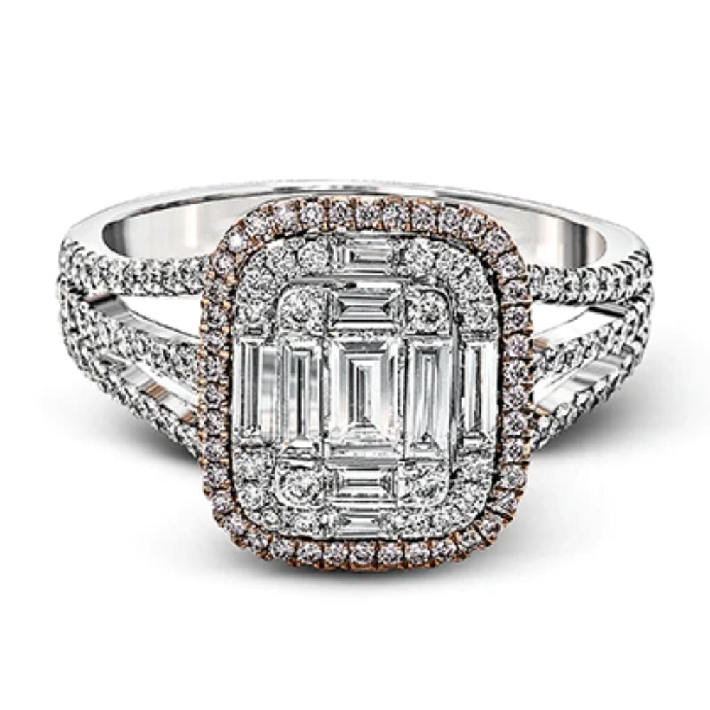 18k Gold Simon G. Right Hand Ring Adorned with Diamonds