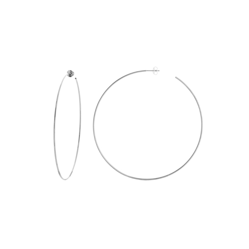 14k Gold Polished Post Hoop Earrings for a Stunning Look