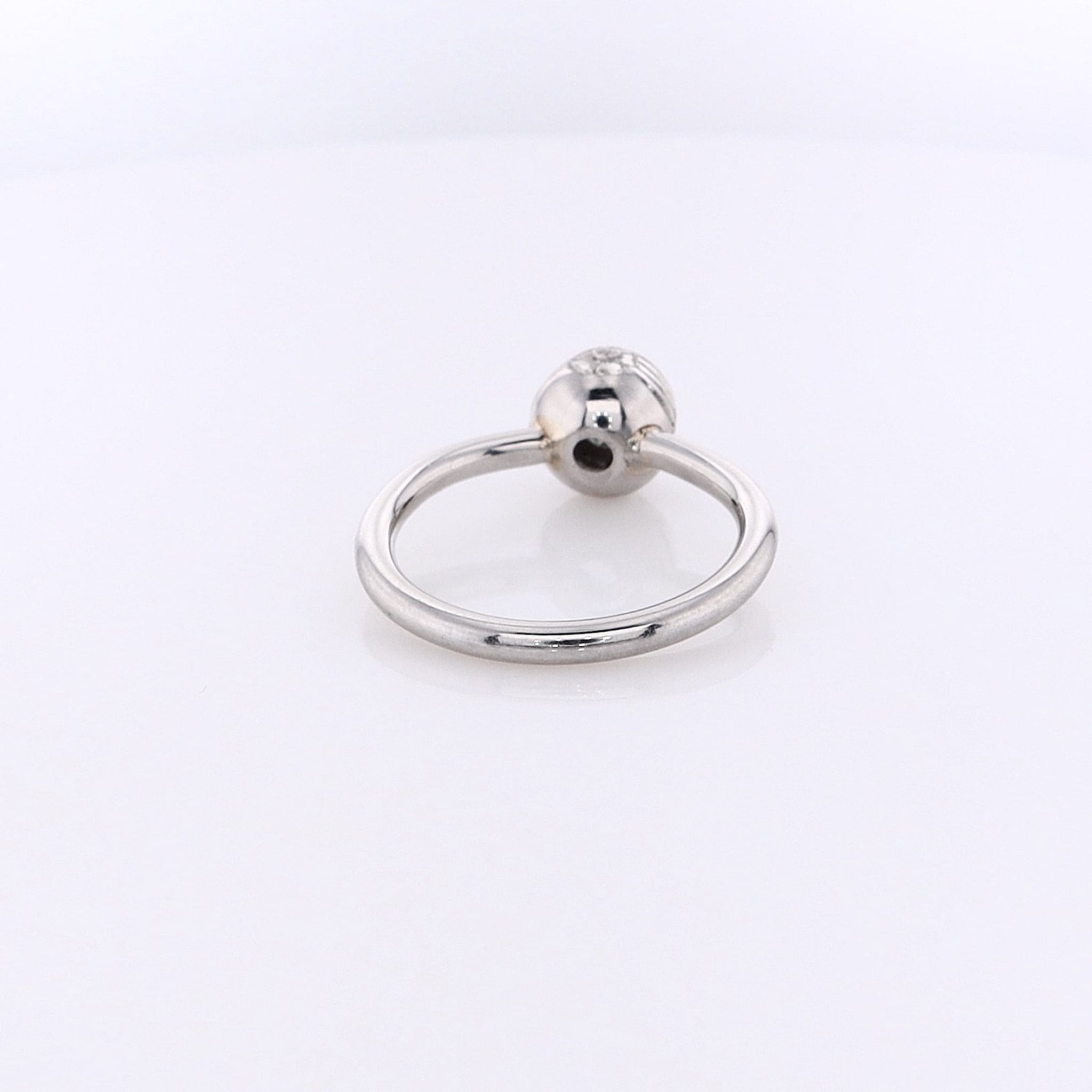 Luxurious Estate Platinum Bezel-Set Old European Cut Diamond Engagement Ring for Special Occasions
