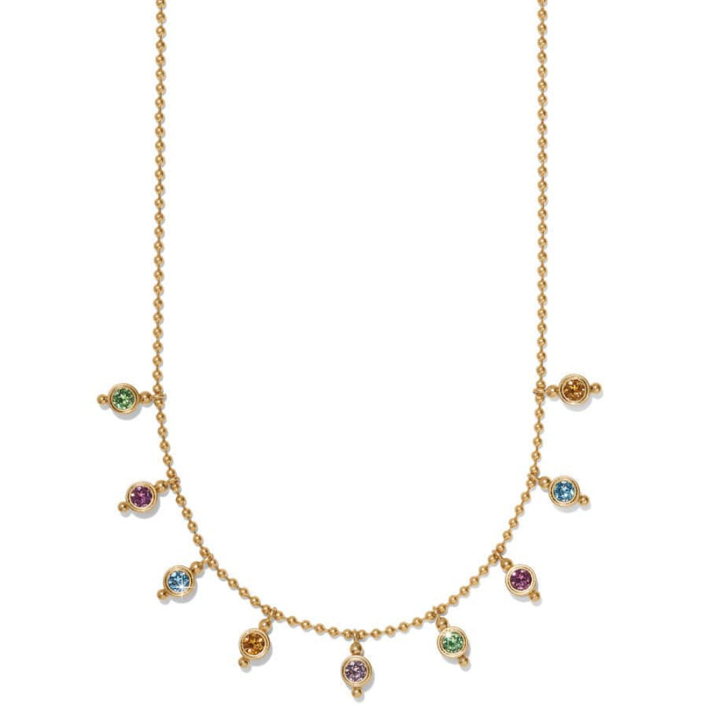 Brighton Reversible Multi - Color Twinkle Modern Droplet - Style Mod Necklace for Fashionable Layering