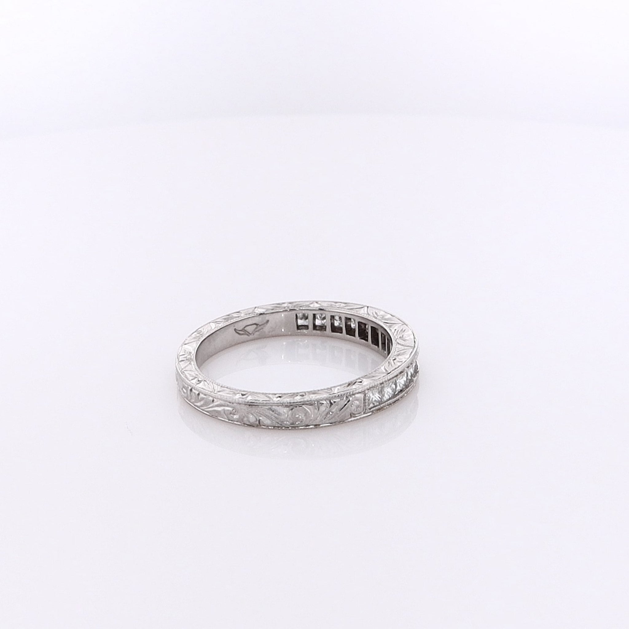 ESJ Flyer Fit Platinum Diamond Band for Wedding