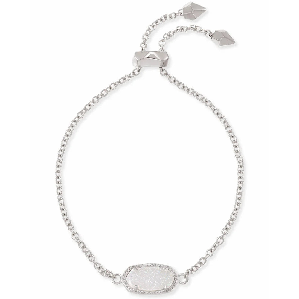 Kendra Scott Iridescent Drusy Elaina Adjustable Chain Bracelet for Everyday Sparkle
