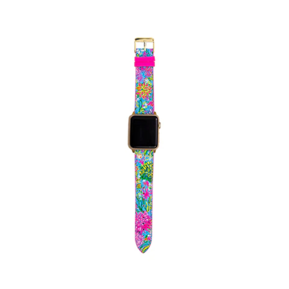 Lilly Pulitzer Stylish Printed Apple Watch Band - 'Walking on Sunshine' Design