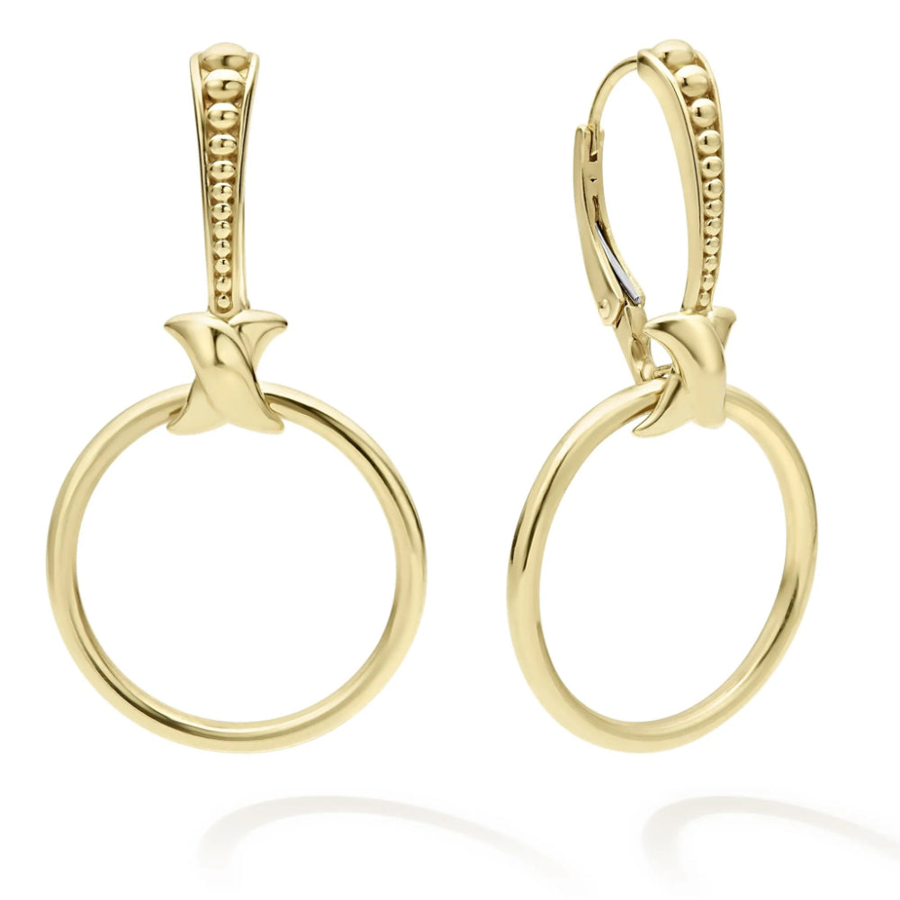 18k Lagos Meridian Interchangeable Double Circle Earring Set