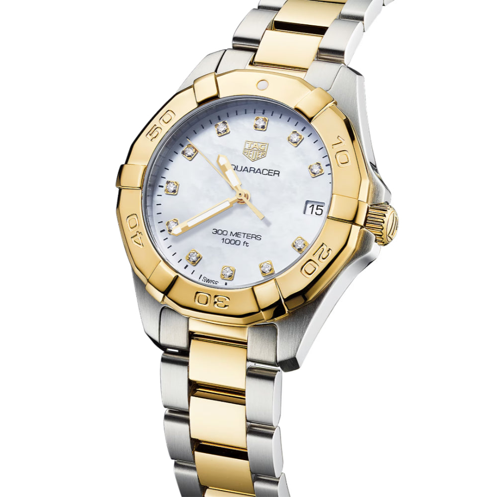 TAG Heuer Women's Two-Tone Luxury Aquaracer Quartz Watch