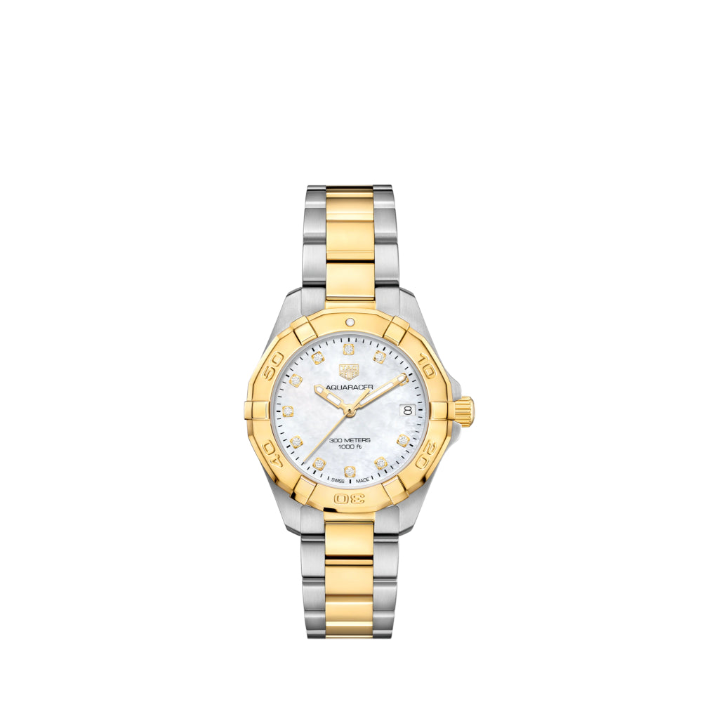 TAG Heuer Women's Two-Tone Luxury Aquaracer Quartz Watch