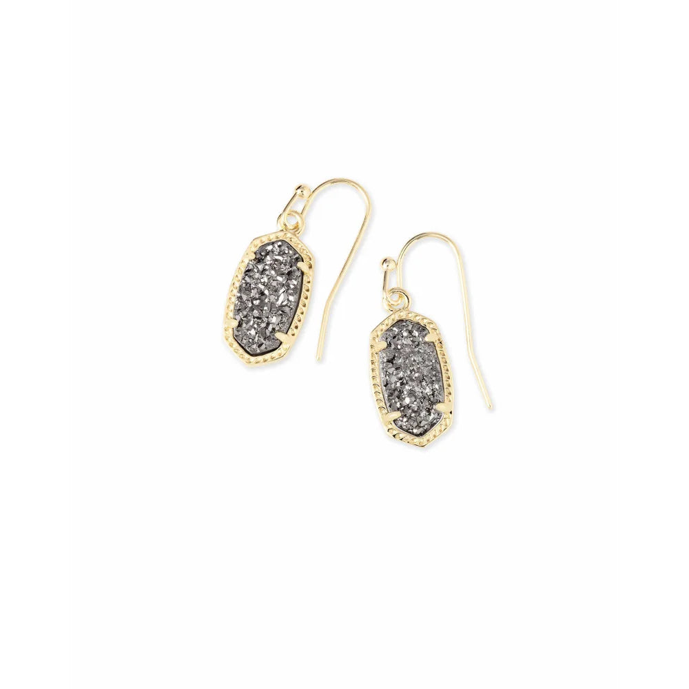 Kendra Scott Platinum Drusy Lee Drop Style Fashion Earrings for Everyday Wear