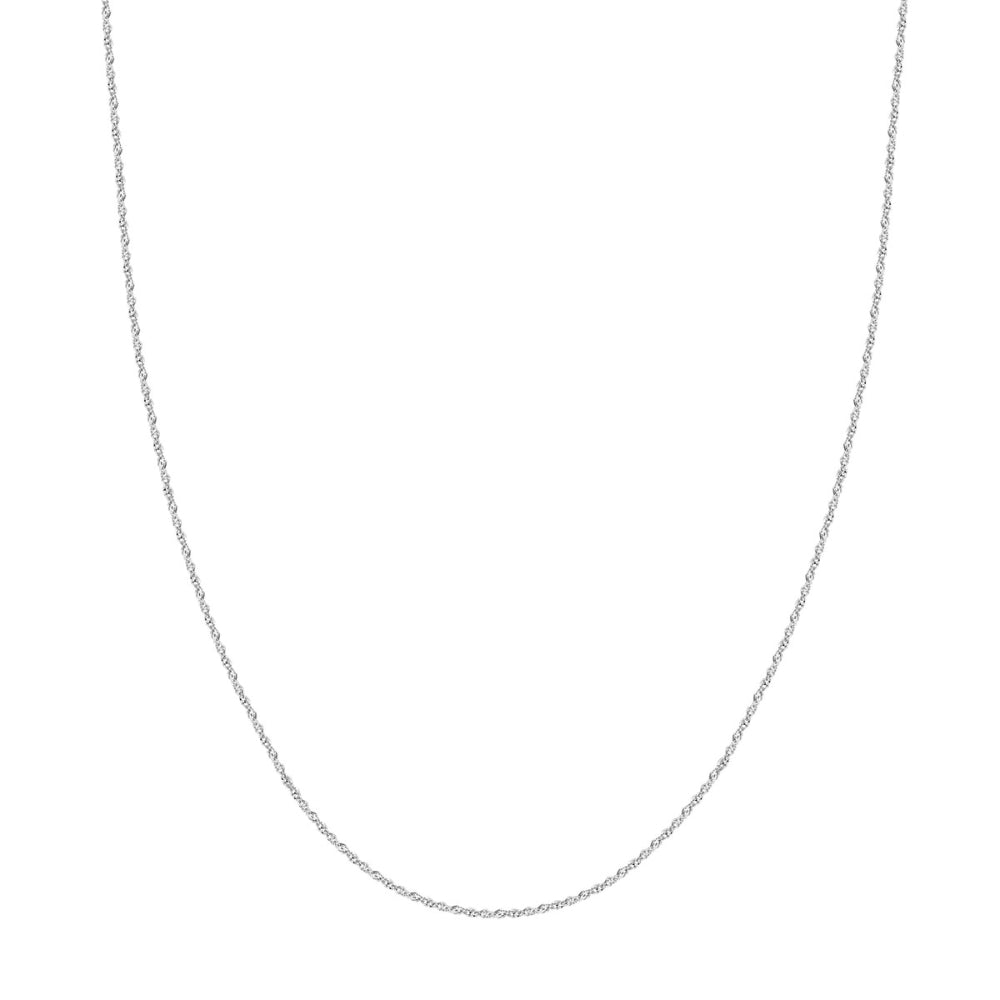 14k Gold Shimmering Sparkle Cut Singapore Style Necklace Chain