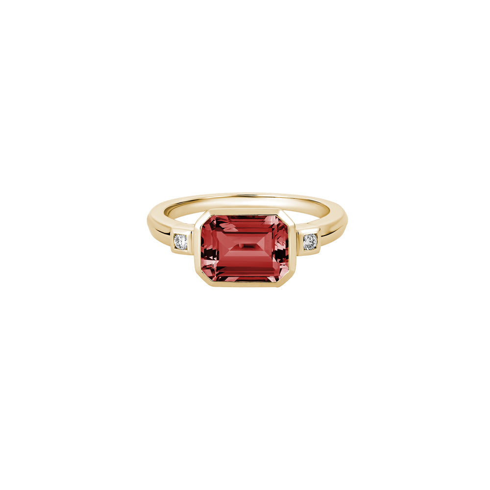 Exquisite Semi-Precious Gemstone and Diamond Birthstone Ring for Adornment