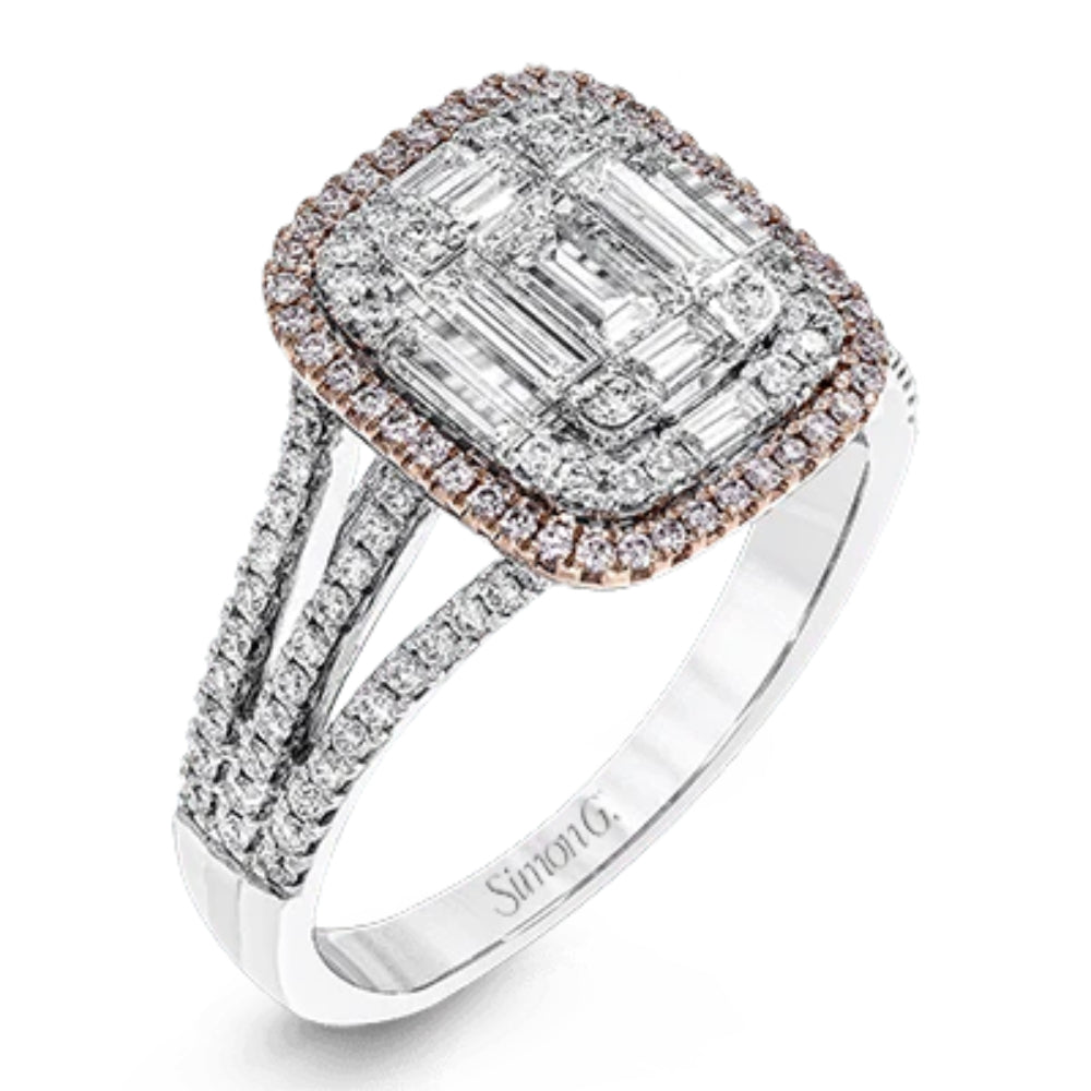 18k Gold Simon G. Right Hand Ring Adorned with Diamonds